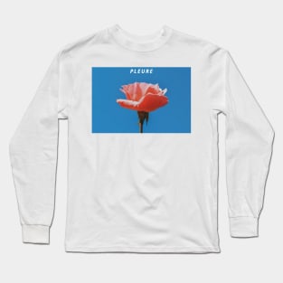 Cry and Flower Rhyme in French Long Sleeve T-Shirt
